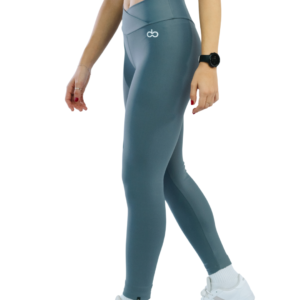 Legging Crossover Cinza Chumbo